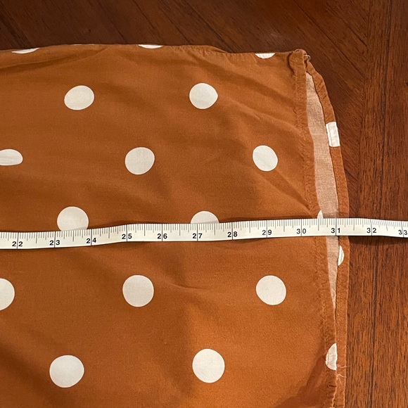 Burnt orange polka dot romper (with pockets!) size petite large - Picture 8 of 8
